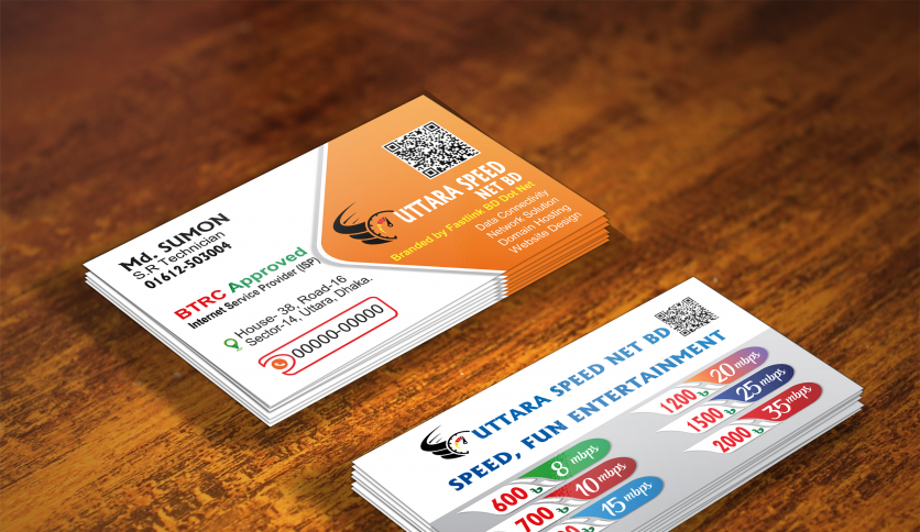 Creative business card design.