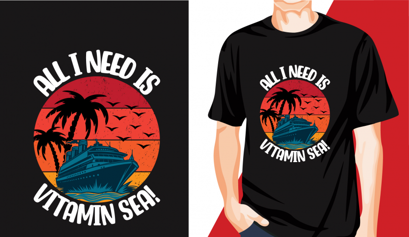 Best quality and commercial  Cruise T-shirt design