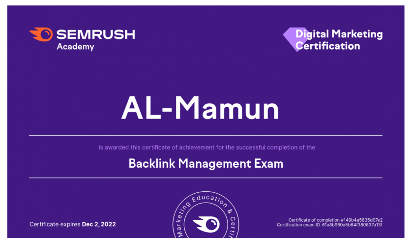 SEMrush-Academy-Certificate