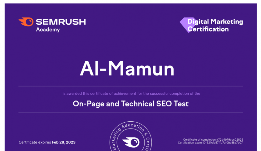 Digital Marketing Certification