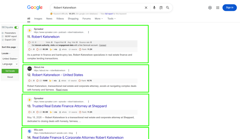 Push Down Defaming Links and Bring Positive Profiles on Top
