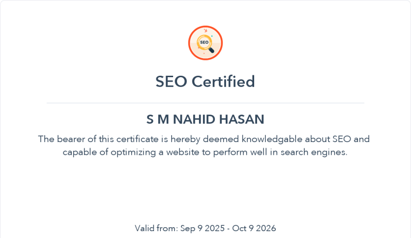 HubSpot Academy - SEO Certification Course