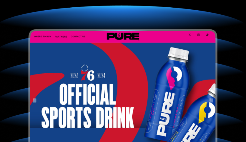 Pure Fuil - Sports Drink Webflow Website