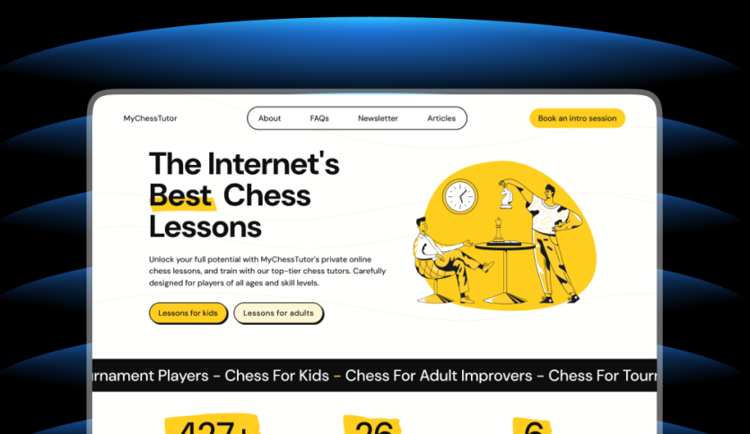 Chess Lessons Webflow Website