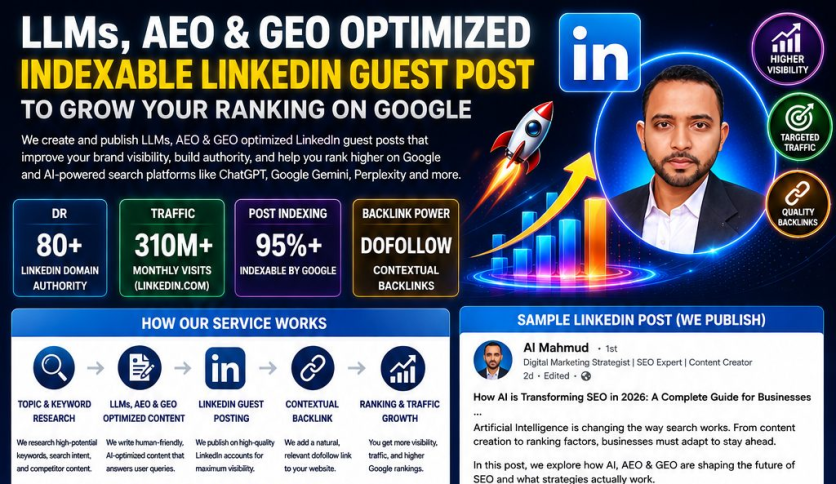 AEO Optimize LinkedIn Guest Posts