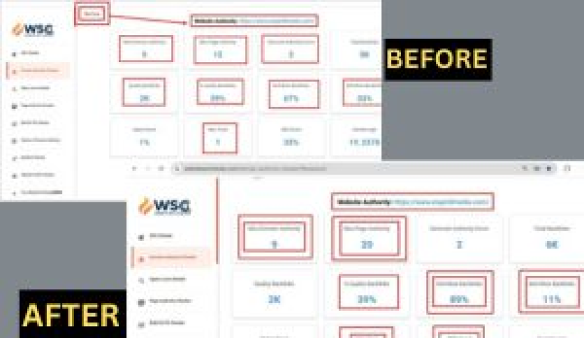 Proof of Website Improvement After ( 7 days) Creating Backlinks