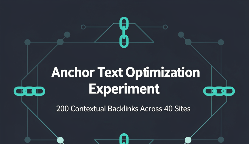 Anchor Text Optimization Experiment: 200 Backlinks Across 40 Sites
