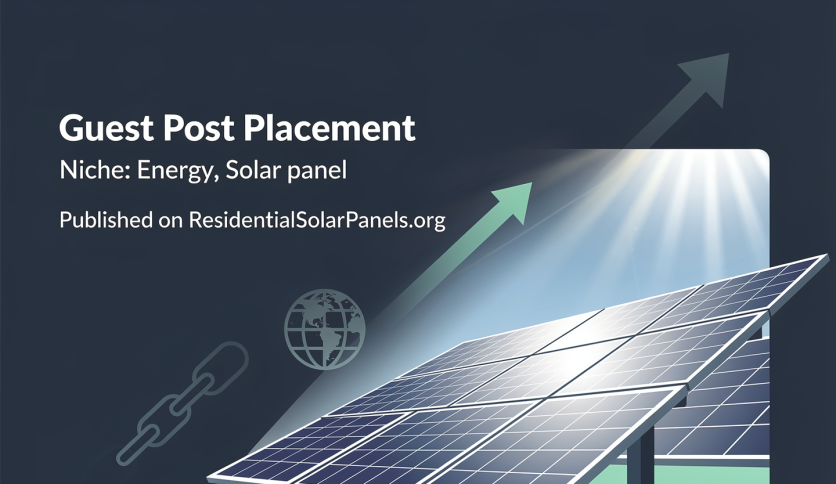 Guest Post Placement on Solar & Renewable Energy Website