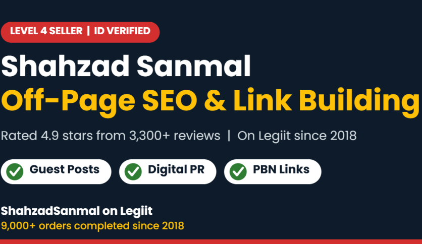 About Shahzad Sanmal: Off-Page SEO & Link Building Specialist