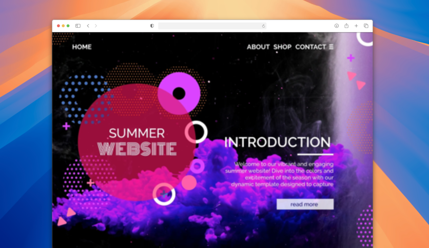 Modern Dark-Aesthetic Landing Page