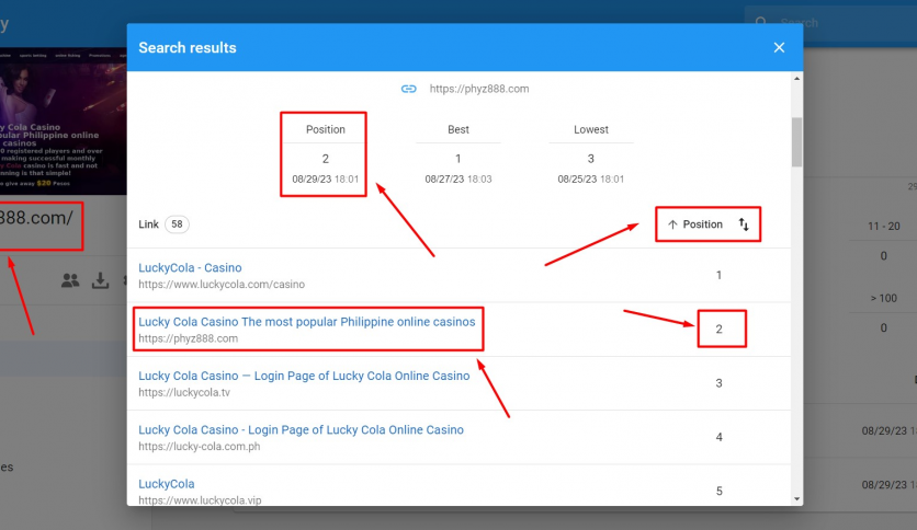 Website Ranking On Google 2nd Position