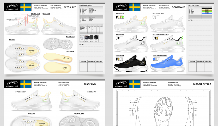 Men's Running Shoes Design