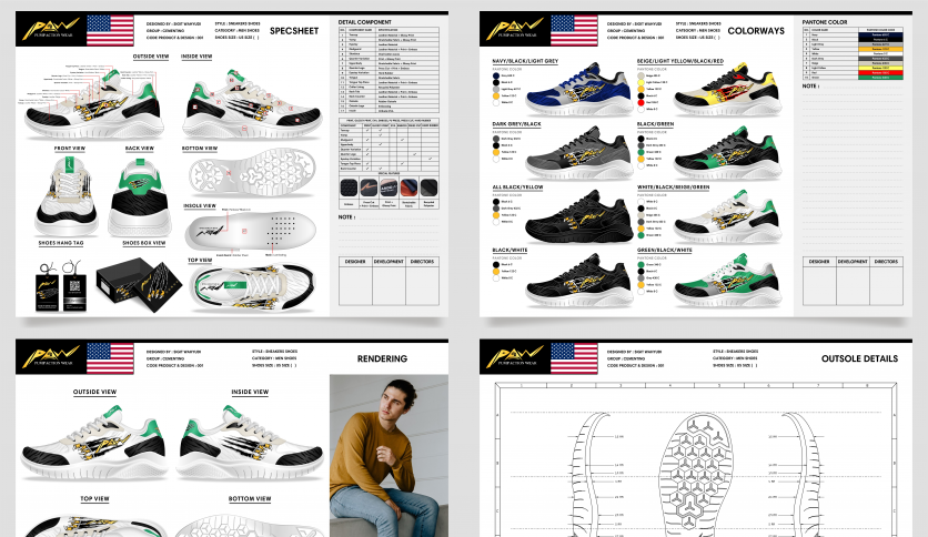 Men's Sneakers Shoes Design
