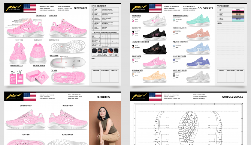 Women's Sneakers Shoes Design