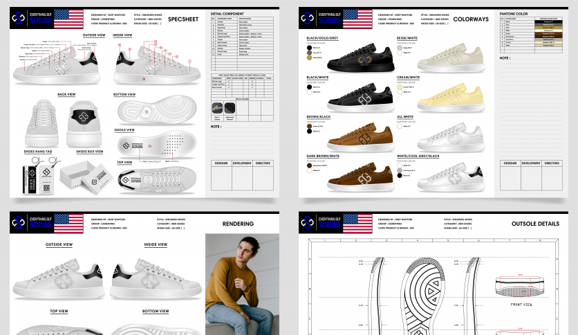 Men's Sneakers Shoes Design