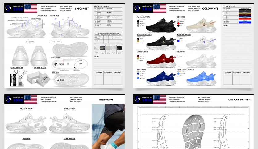 Men's Running Shoes Design