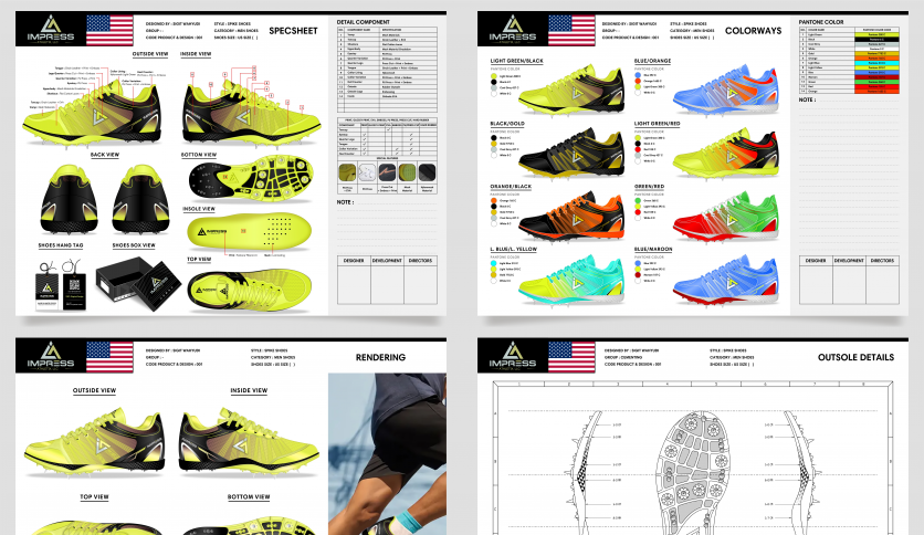 Men's Spike Shoes Design