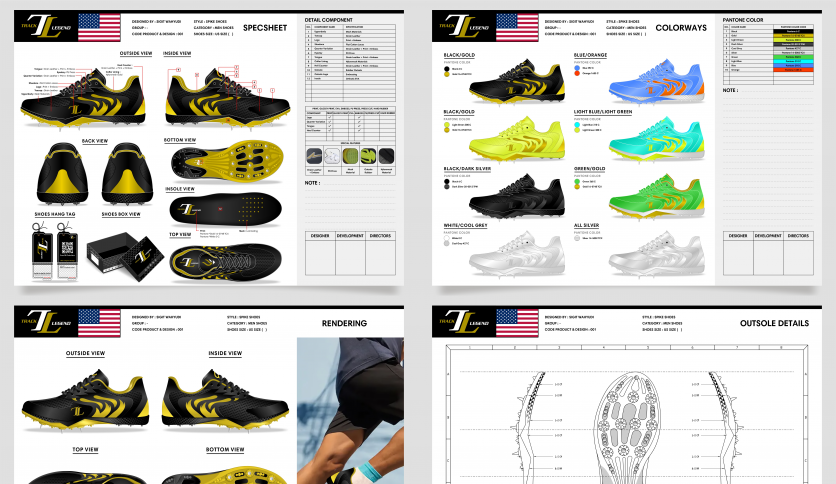 Men's Spike Shoes Design