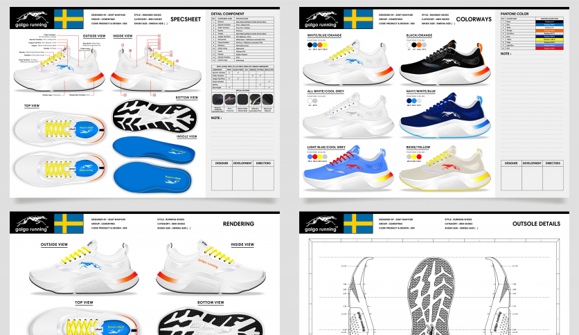 Men's Running Shoes Design