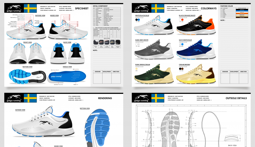 Men's Running Shoes Design