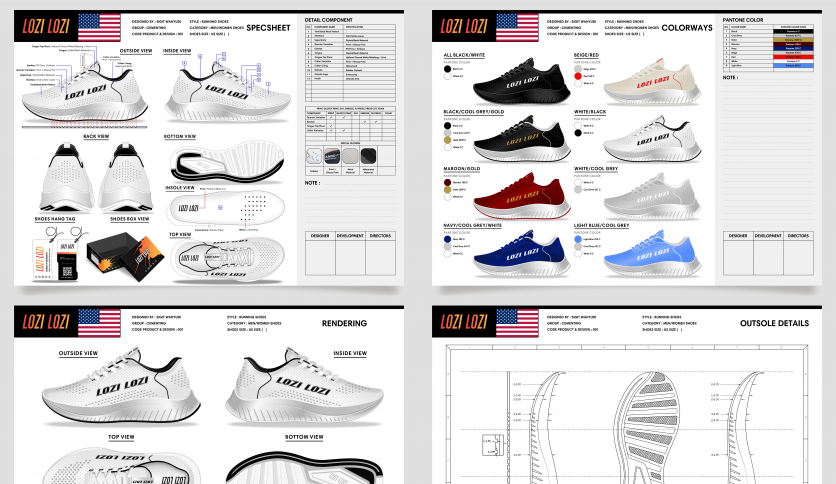 Men's Running Shoes Design