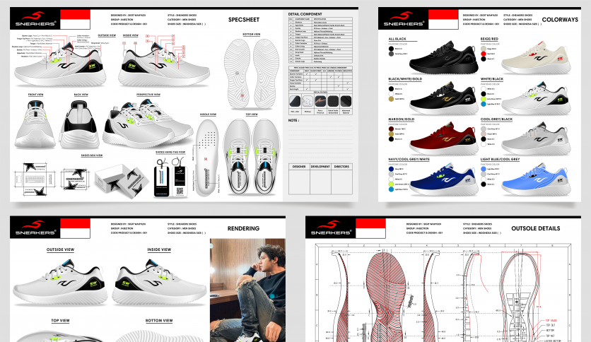 Men's Sneakers Shoes Design