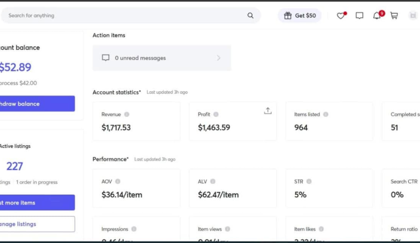 Mercari Dropshipping & Sales Growth