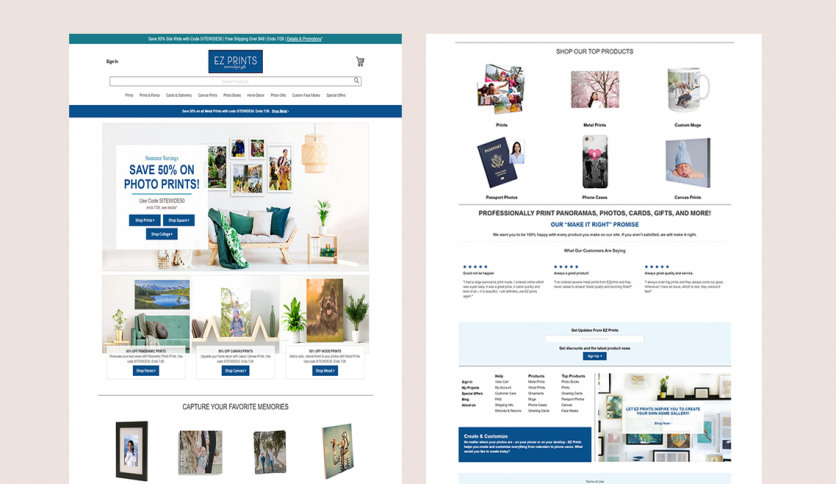 Exprints - Website Designing