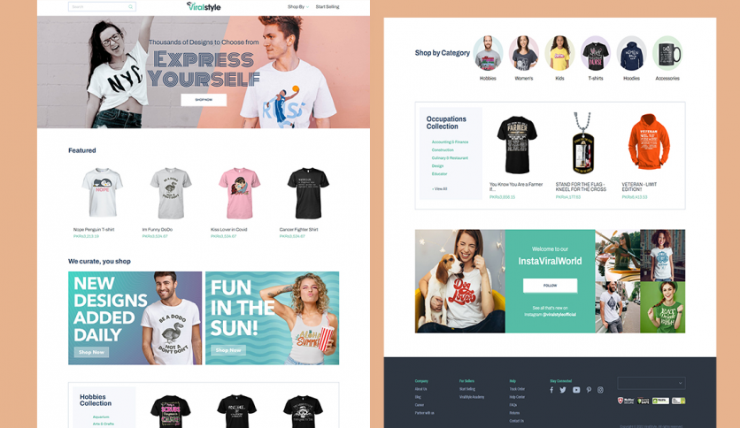 Viral Style - E-commerce Website Development