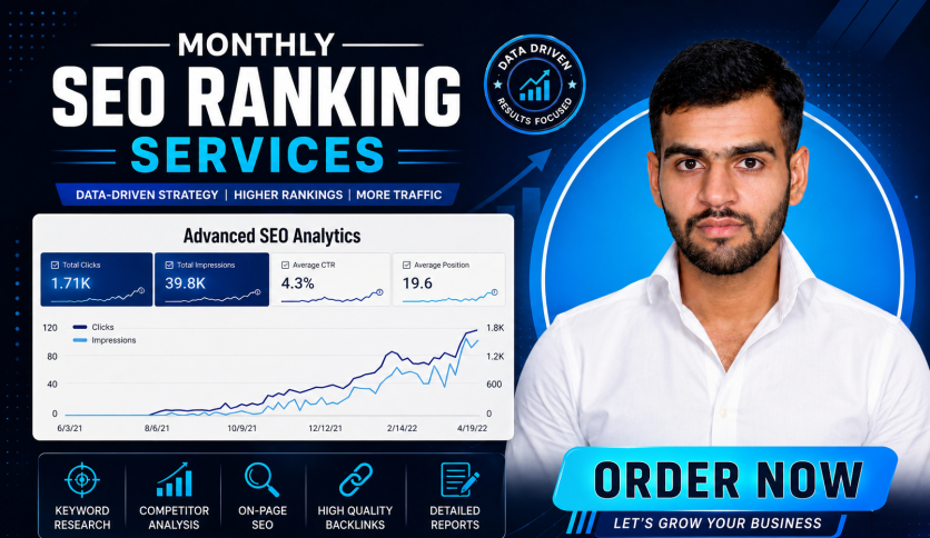 Monthly SEO Growth Plan | Boost Rankings & Traffic