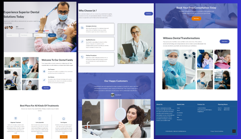 Medical Dental HealthCare Wordpress Website