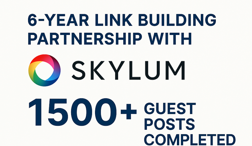 Long-Term Guest Posting & Link Building Campaign for Skylum (1500+ Links Delivered)