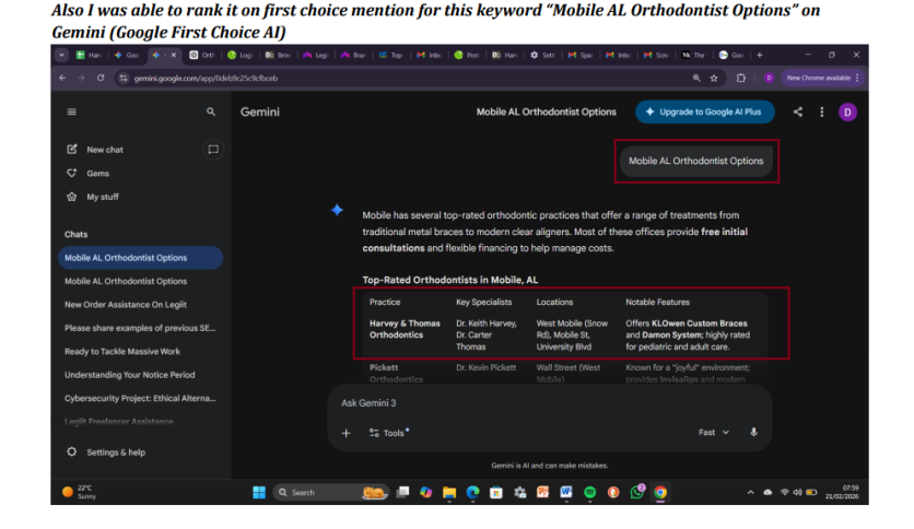 Local SEO Growth: Ranking Harvey & Thomas on Page 1