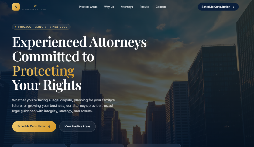 Sterling & Crown Attorneys | Law Firm Website