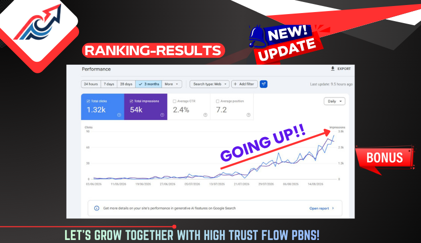 Ranking Results from Our PBN Backlinks