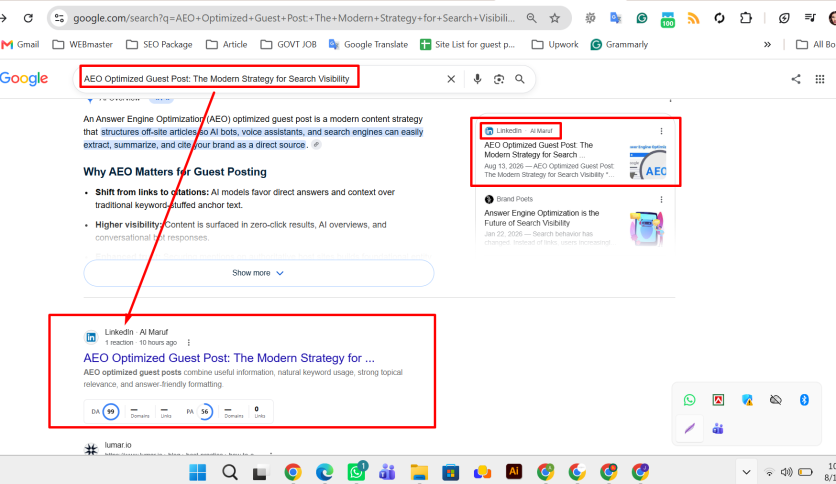 AEO-Optimized, LLM-Focused, LinkedIn-Indexable Guest Posts That Make Your Brand The Answer AI Recommends