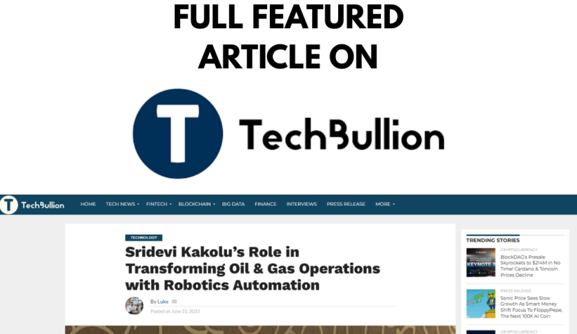 Featured Article on "TECHBULLION" With Author Name For EB1A Publication